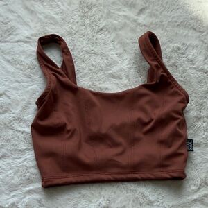 Brown Crop Top